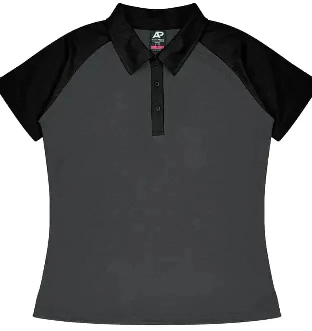 Aussie Pacific Manly Lady Polos 2318 Aussie Pacific CHARCOAL/BLACK 6